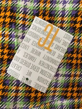 NWT Lularoe Halloween collection leggings size TC (Tall/Curvy) plaid